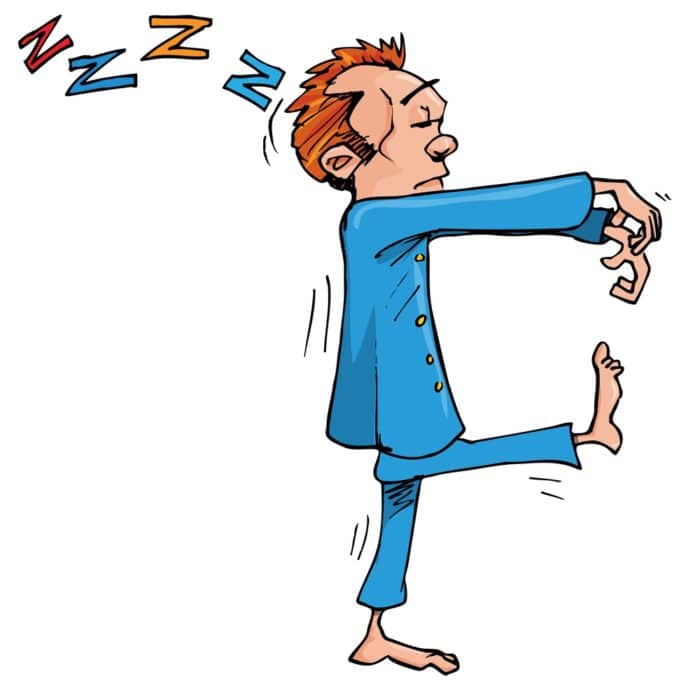 It’s not as crazy as you think that sleepwalking is a sign of mental illness photo of man sleepwalking which may be a sign of mental illness