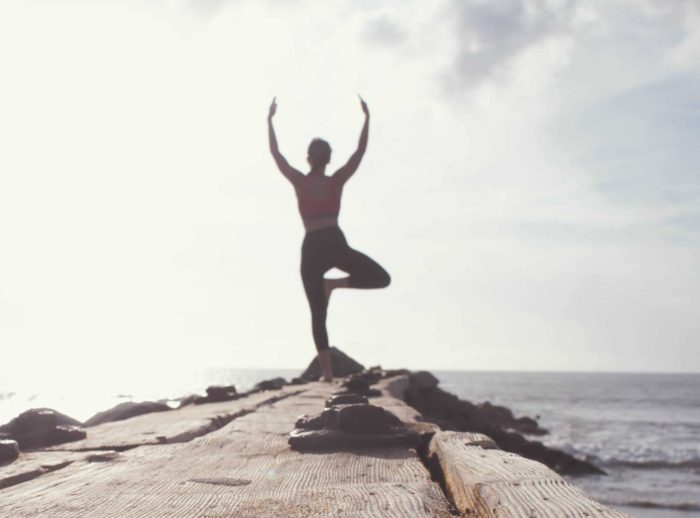 picture of man doing yoga