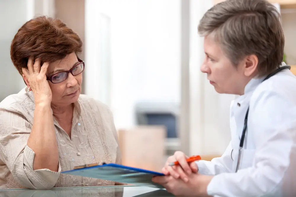 It’s worth seeing a doctor to find out what else you should be doing photo of lady seeing doctor