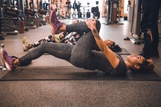 Yoga is another gentle way to help with chronic pain - it gently stretches and relaxes the body picture of lady doing yoga for pain management