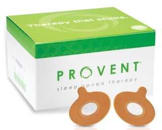 photo of provent sleep apnea treatment