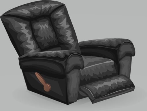 recliner which may be used sleeping during a CPAP power outage