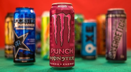 picture of energy drinks which can cause concerns about obstructive sleep apnea and caffeine