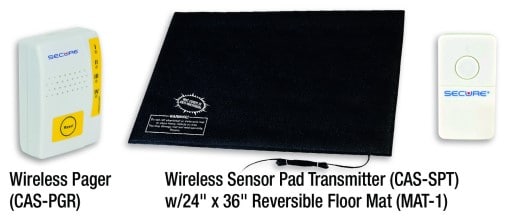 This sleepwalking prevention device can be set up so it doesn’t wake everyone up picture a sleepwalking prevention device with a wireless pager