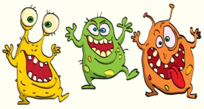 Using a germy CPAP machine for your sleep apnea? It may be increasing your risk for cartoon depicting coranavirus germs