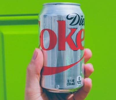 Can of diet coke