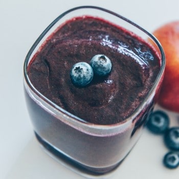 fruit smoothy in glass