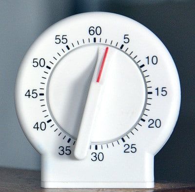 Setting up an auto feeder for when you’re asleep might help photo of timer
