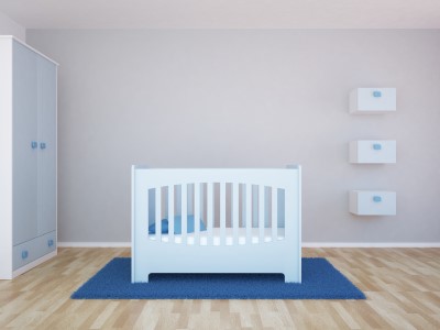 If your barking dog wakes up the baby, try soundproofing the room baby crib in bedroom