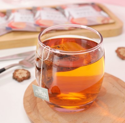 photo of glass mug with Rooibos Tea