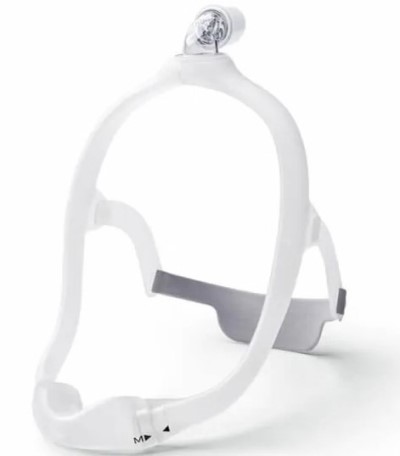 A slimmer nasal mask may make a difference for your CPAP panic attacks photo of nasal mask which may be less stressful for people dealing with CPAP panic attacks