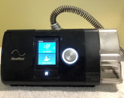 The ResMed Airsense 10 is best for people who find other CPAP machines uncomfortable during exhalation photo of ResMed Airsense 10 cpap machine