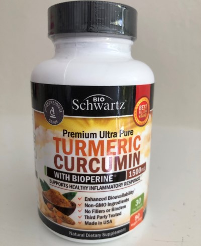 A supplement is a convenient and more potent way to take turmeric for insomnia photo of a bottle containing turmeric curcumin supplement for insomnia