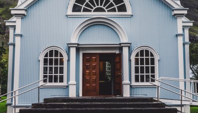 photo of church door
