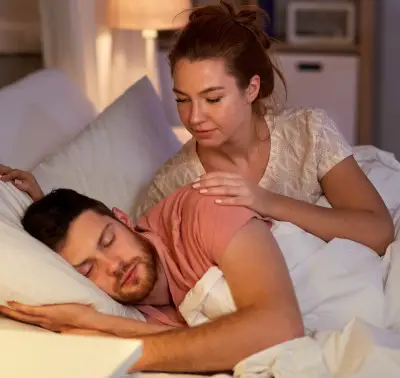 Anticipatory awakening is another alternative to sleeping pills for sleepwalking photo of wife using anticipatory awakening with husband up as an alternative to sleeping pills for sleepwalking