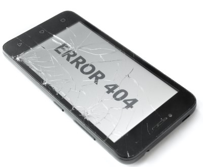 It could be something wrong with your phone... photo of cell phone with cracked screen