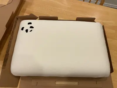 Panda pillow unpacked photo of Panda plillow unboxed showing cool design