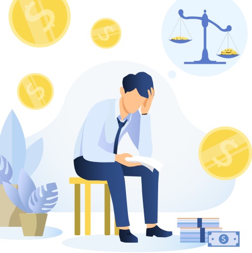 Better outcomes is the real reason why you should sleep on it cartoon drawing of man struggling with a decision which is why you should sleep on it