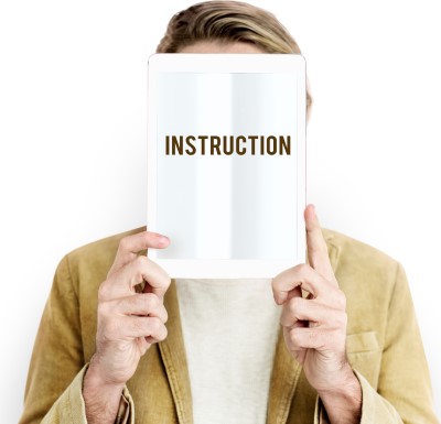 Start with re-reading the product instructions photo of man holding instructions