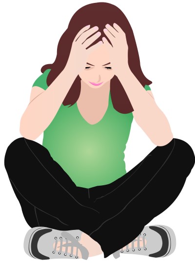 tired sad female teen 400px