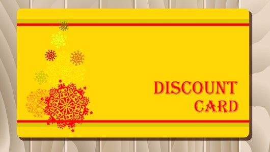 This one is easy enough to do photo of a discount card