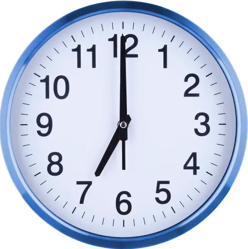 Avoid eating too late photo of a clock