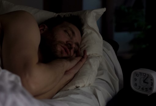 Improving your sleep can help with weight gain, a leading cause of sleep apnea photo of person sleeping which can help with weight gain, a leading cause of sleep apnea