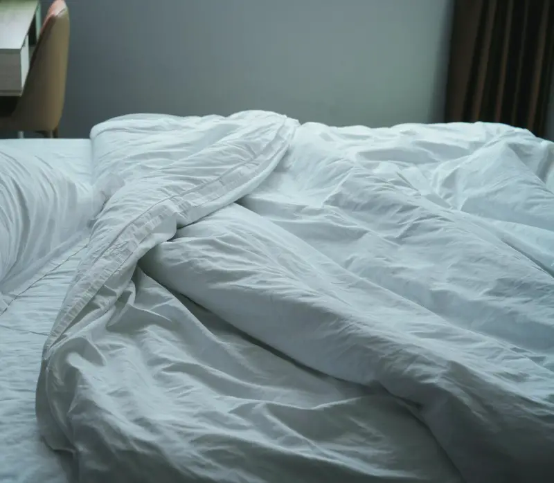photo showing a weighted blanket
